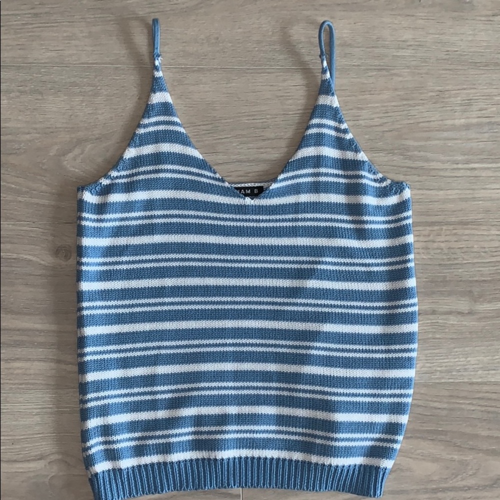 Striped Knit Tank Top